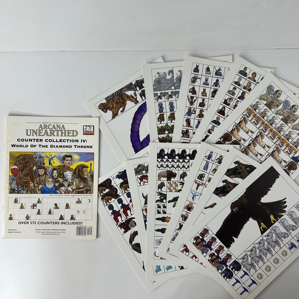 Arcana Unearthed Counter Collection IV World Of The Diamond Throne 2003 d20